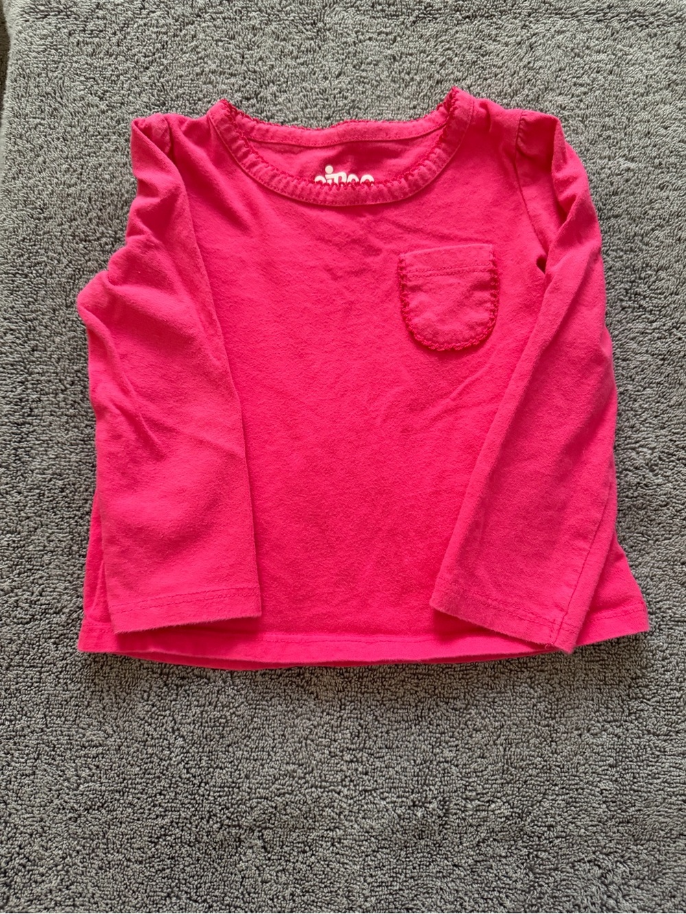 Circo Long-Sleeve Pocket Tee - Bright Pink